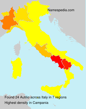 Surname Autilio in Italy Surname Autilio in Italy