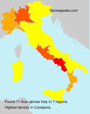 Surname Auto in Italy Surname Auto in Italy