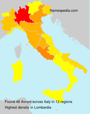 Surname Avram in Italy Surname Avram in Italy
