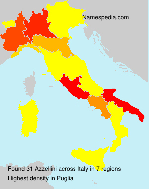 Surname Azzellini in Italy Surname Azzellini in Italy