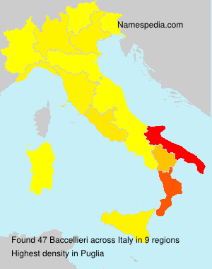Surname Baccellieri in Italy Surname Baccellieri in Italy