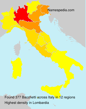 Surname Bacchetti in Italy Surname Bacchetti in Italy