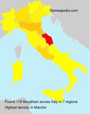 Surname Bacchiani in Italy Surname Bacchiani in Italy