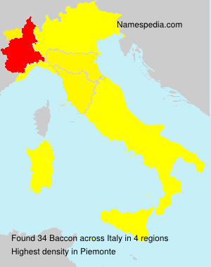 Familiennamen Baccon - Italy