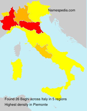 Surname Baghi in Italy Surname Baghi in Italy