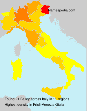 Surname Bailey in Italy Surname Bailey in Italy