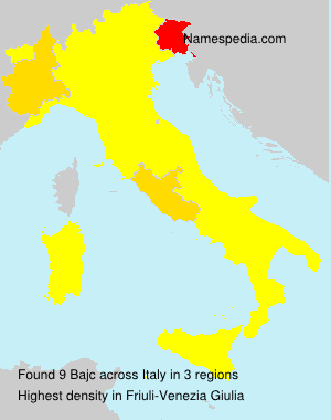 Surname Bajc in Italy Surname Bajc in Italy
