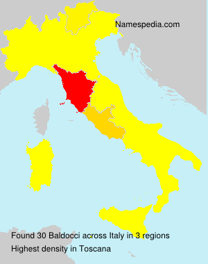 Surname Baldocci in Italy