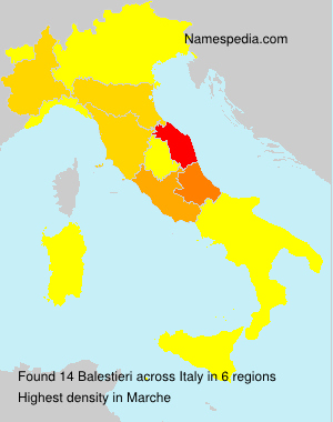 Surname Balestieri in Italy Surname Balestieri in Italy