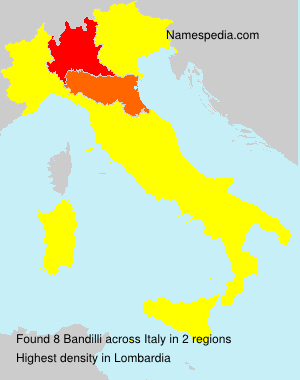 Surname Bandilli in Italy Surname Bandilli in Italy