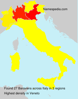 Surname Baraviera in Italy Surname Baraviera in Italy