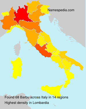Surname Barbu in Italy Surname Barbu in Italy