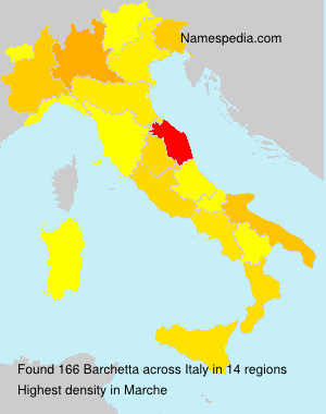 Surname Barchetta in Italy Surname Barchetta in Italy