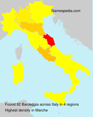 Surname Bardeggia in Italy Surname Bardeggia in Italy
