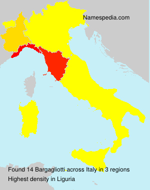 Surname Bargagliotti in Italy Surname Bargagliotti in Italy