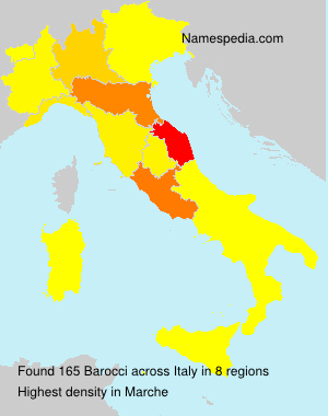 Surname Barocci in Italy Surname Barocci in Italy