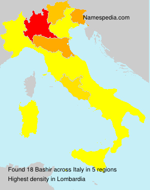 Surname Bashir in Italy Surname Bashir in Italy