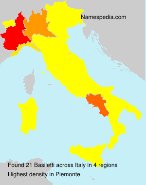 Surname Basiletti in Italy Surname Basiletti in Italy