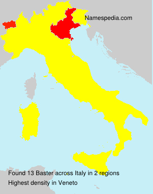 Surname Baster in Italy Surname Baster in Italy