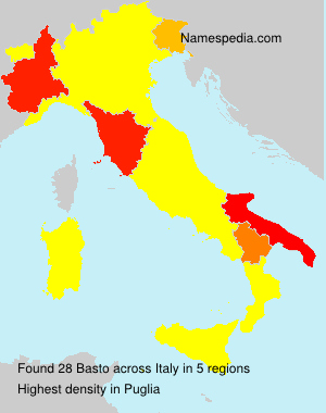 Surname Basto in Italy Surname Basto in Italy