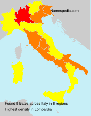 Surname Bates in Italy