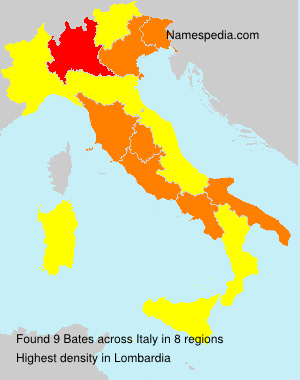 Surname Bates in Italy Surname Bates in Italy