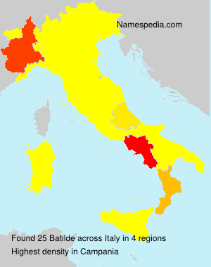 Surname Batilde in Italy Surname Batilde in Italy