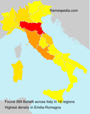 Surname Battelli in Italy Surname Battelli in Italy