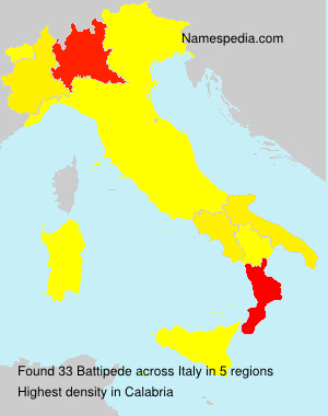 Surname Battipede in Italy Surname Battipede in Italy
