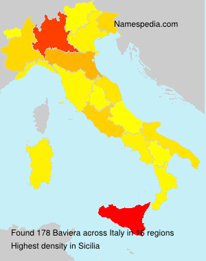 Surname Baviera in Italy Surname Baviera in Italy