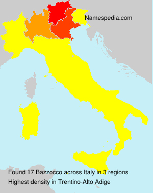 Surname Bazzocco in Italy Surname Bazzocco in Italy
