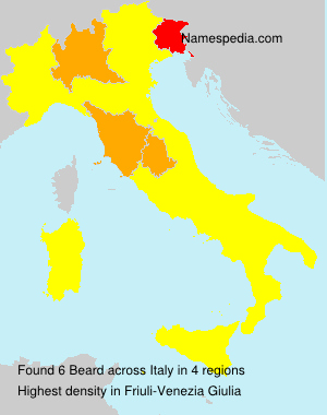 Surname Beard in Italy Surname Beard in Italy
