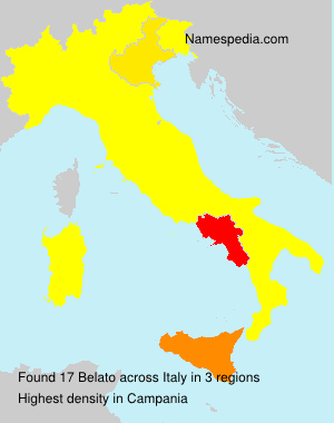 Surname Belato in Italy Surname Belato in Italy