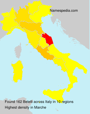 Surname Belelli in Italy Surname Belelli in Italy