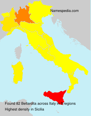 Surname Bellardita in Italy Surname Bellardita in Italy