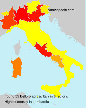 Surname Belloro in Italy Surname Belloro in Italy