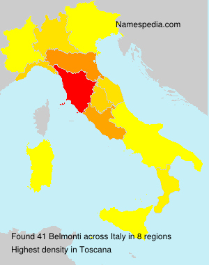 Surname Belmonti in Italy Surname Belmonti in Italy