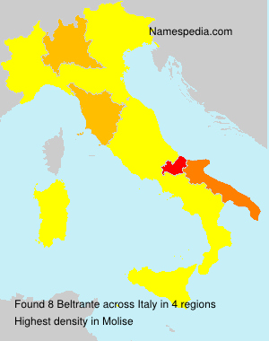 Surname Beltrante in Italy Surname Beltrante in Italy