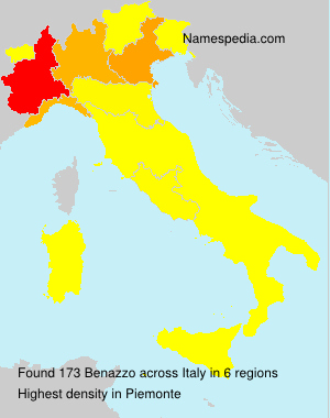 Surname Benazzo in Italy Surname Benazzo in Italy