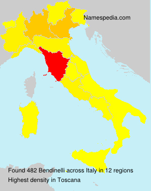 Surname Bendinelli in Italy Surname Bendinelli in Italy
