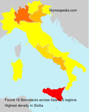 Surname Benvissuto in Italy Surname Benvissuto in Italy