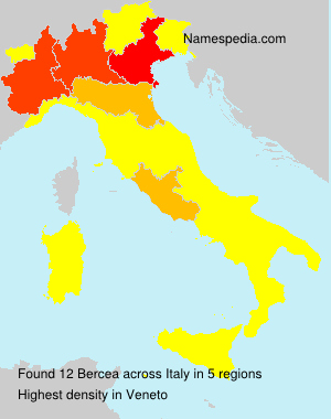 Surname Bercea in Italy Surname Bercea in Italy