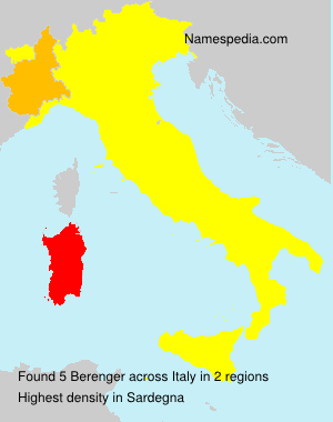 Surname Berenger in Italy Surname Berenger in Italy