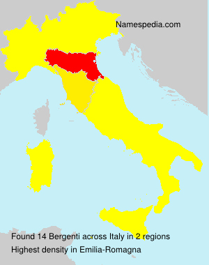 Surname Bergenti in Italy Surname Bergenti in Italy