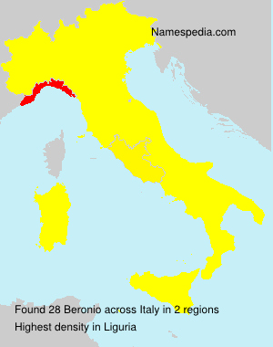 Surname Beronio in Italy Surname Beronio in Italy