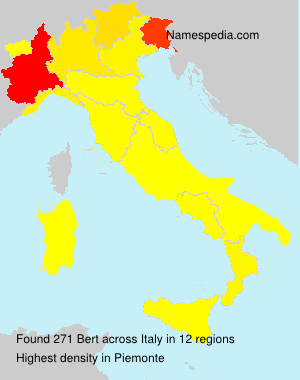 Surname Bert in Italy Surname Bert in Italy