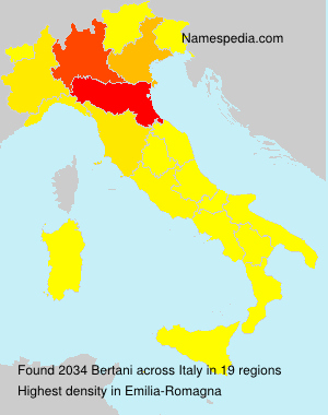 Surname Bertani in Italy Surname Bertani in Italy