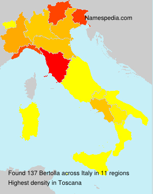 Surname Bertolla in Italy Surname Bertolla in Italy