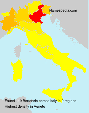 Surname Bertoncin in Italy Surname Bertoncin in Italy
