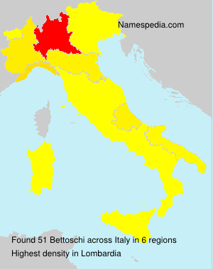 Surname Bettoschi in Italy